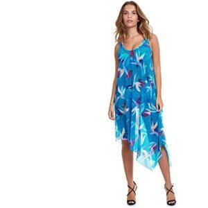 Profile by Gottex Womens Paradise Round Neck Dress Swimwear Cover up Siz…
